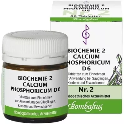 BIOCHEMIE 2 Calcium phosphoricum D 6 tabletės, 80 vnt