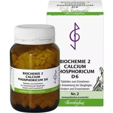 BIOCHEMIE 2 Calcium phosphoricum D 6 tabletės, 500 vnt