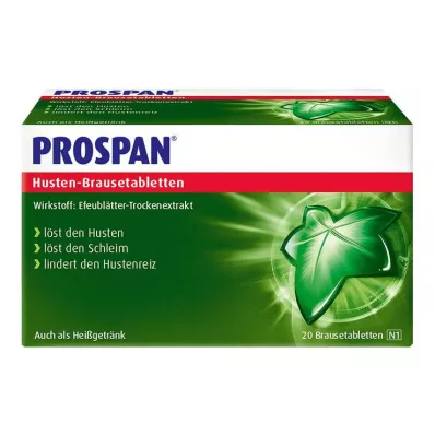PROSPAN Šnypščiančios tabletės nuo kosulio, 20 vnt