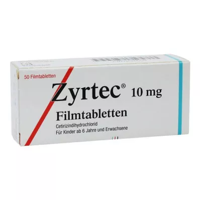 ZYRTEC Plėvele dengtos tabletės, 50 vnt