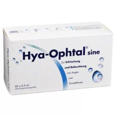 HYA-OPHTAL sine akių lašai, 60X0,5 ml