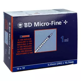 BD MICRO-FINE+ Insulinspr.1 ml U100 12,7 mm, 100X1 ml