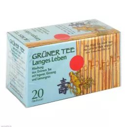 GRÜNER TEE+ Imbieras+Ženšenis filtravimo maišeliai, 20 vnt