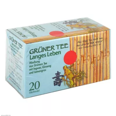 GRÜNER TEE+ Imbieras+Ženšenis filtravimo maišeliai, 20 vnt