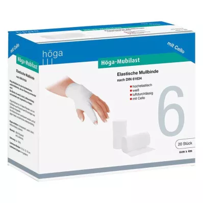 HÖGA-MUBILAST Fiksacinis tvarstis 6 cmx4 su celofanu, 1 vnt