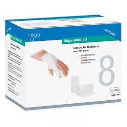HÖGA-MUBILAST Fiksacinis tvarstis 8 cmx4 su celofanu, 1 vnt