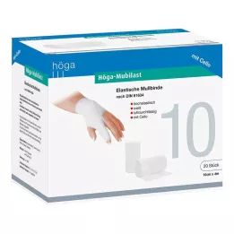 HÖGA-MUBILAST Fiksacinis tvarstis 10 cmx4 su celofanu, 1 vnt