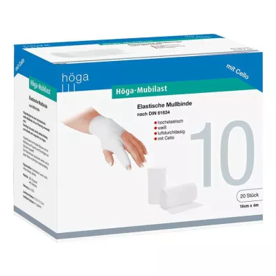 HÖGA-MUBILAST Fiksacinis tvarstis 10 cmx4 su celofanu, 1 vnt