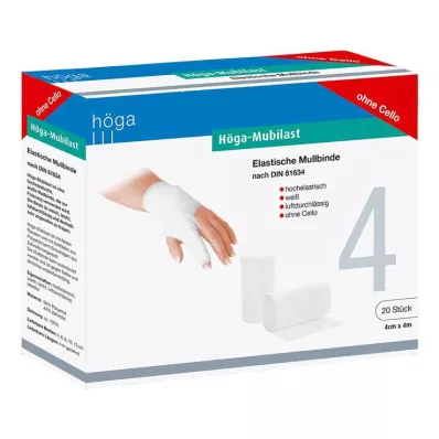 HÖGA-MUBILAST Fiksacinis tvarstis 4 cmx4 m be celofano, 20 vnt HÖGA-MUBILAST Fiksacinis tvarstis 4 cmx4 m be celofano, 20 vnt