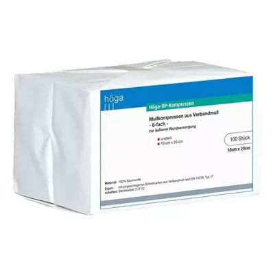 HÖGA-KOMPRESSEN OP 10x20 cm nesterilūs 8x, 100 vnt