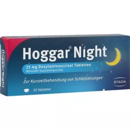 HOGGAR Naktinės tabletės, 20 vnt