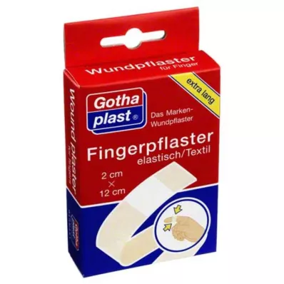 GOTHAPLAST Pirštų tvarstis 2x12 cm elastingas, 5X2 vnt GOTHAPLAST Pirštų tvarstis 2x12 cm elastingas, 5X2 vnt