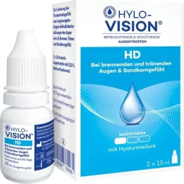 HYLO-VISION HD Akių lašai, 2X15 ml
