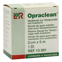 OPRACLEAN Marlinis tamponas su jodoformu 2 cmx5 m, 1 vnt