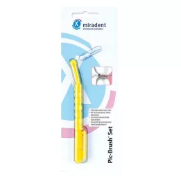MIRADENT Interd.Pic-Brush teptukų rinkinys, geltonas, 1 vnt