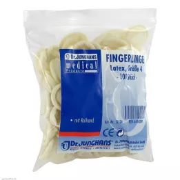 FINGERLING OP 4 dydžio suvyniotas lateksas, 100 vnt