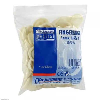 FINGERLING OP 4 dydžio suvyniotas lateksas, 100 vnt FINGERLING OP 4 dydžio suvyniotas lateksas, 100 vnt