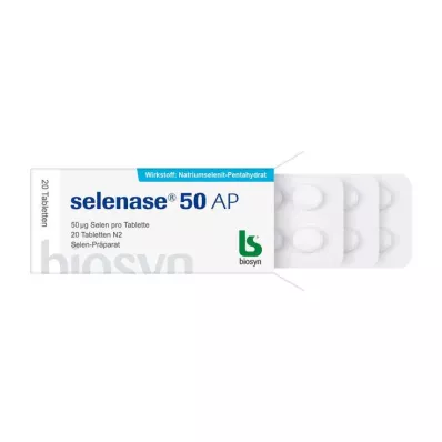 SELENASE 50 AP tablečių, 20 vnt SELENASE 50 AP tablečių, 20 vnt