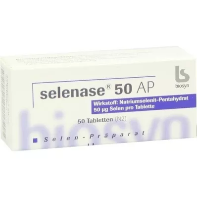 SELENASE 50 AP tablečių, 50 vnt