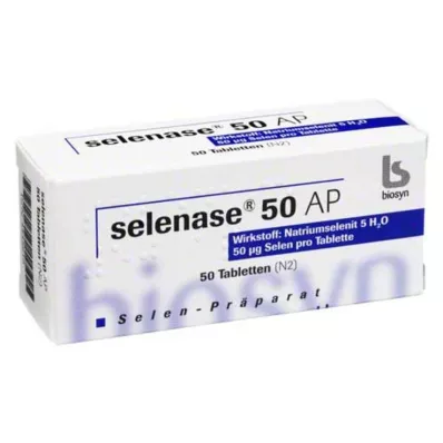 SELENASE 50 AP tablečių, 50 vnt SELENASE 50 AP tablečių, 50 vnt