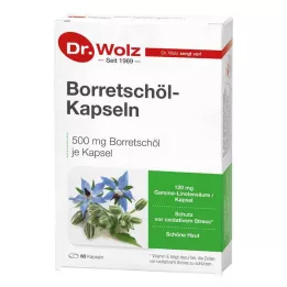 BORRETSCHÖL KAPSELN Dr. Wolz, 60 vnt