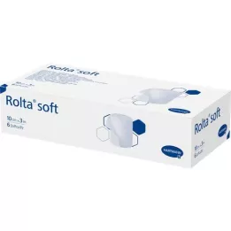 ROLTA minkštas sintetinis medvilninis tvarstis 10 cmx3 m, 6 vnt