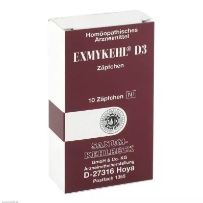 Exmykehl D 3 žvakutės, 10 vnt Exmykehl D 3 žvakutės, 10 vnt