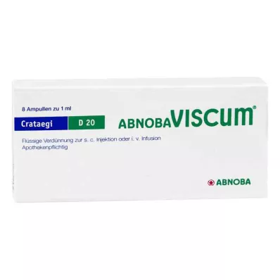 ABNOBAVISCUM Crataegi D 20 ampulių, 8 vnt