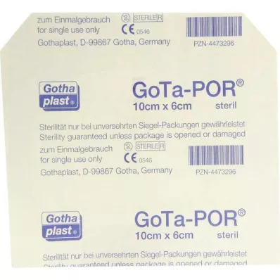 GOTA-POR Sterilus 60x100 mm žaizdų gipsas, 1 vnt GOTA-POR Sterilus 60x100 mm žaizdų gipsas, 1 vnt