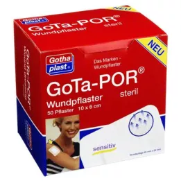 GOTA-POR Sterilus 60x100 mm žaizdų tinkas, 50 vnt