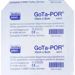 GOTA-POR Sterilus 80x100 mm žaizdų gipsas, 1 vnt