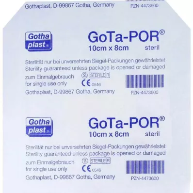 GOTA-POR Sterilus 80x100 mm žaizdų gipsas, 1 vnt GOTA-POR Sterilus 80x100 mm žaizdų gipsas, 1 vnt