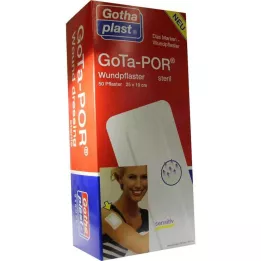 GOTA-POR Sterilus 100x250 mm žaizdų tinkas, 50 vnt
