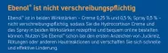 Instructions for use for EBENOL 0,25 % grietinėlės, 25 g - 4