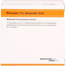 PROCAIN Röwo 1% ampulės po 2 ml, 10X2 ml