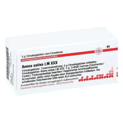 DHU LM Avena sativa XXX Globulės, 5 g DHU LM Avena sativa XXX Globulės, 5 g