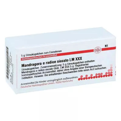 MANDRAGORA E radice siccata LM XXX Rutuliukai, 5 g