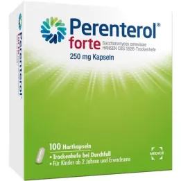 PERENTEROL forte 250 mg kapsulės, 100 vnt