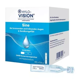 HYLO-VISION sine vienadozės pipetės, 60X0,4 ml