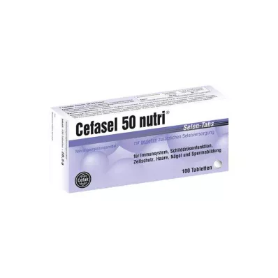 CEFASEL 50 tablete de seleniu nutritiv, 100 buc