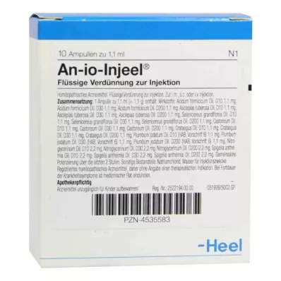 AN-IO Injeel ampulės, 10 vnt AN-IO Injeel ampulės, 10 vnt