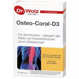 OSTEO CORAL D3 Dr.Wolz kapsulės, 60 kapsulių