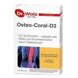 OSTEO CORAL D3 Dr.Wolz kapsulės, 60 kapsulių
