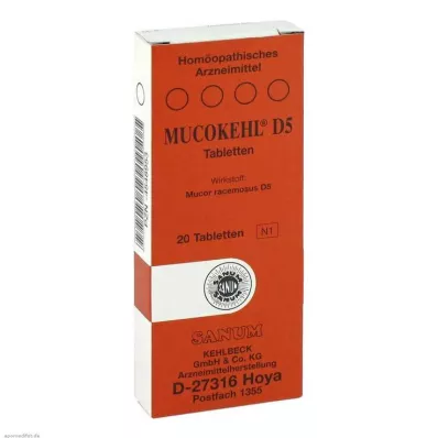 MUCOKEHL Tablete D 5, 20 buc MUCOKEHL Tablete D 5, 20 buc