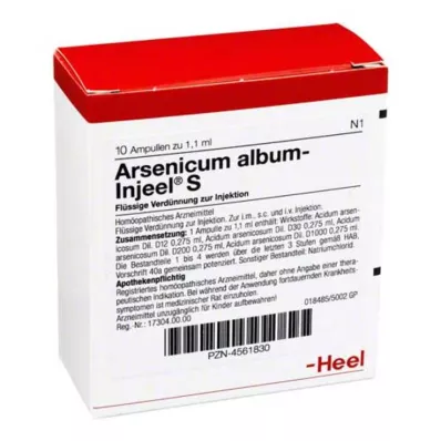 ARSENICUM ALBUM INJEEL S Ampulės, 10 vnt