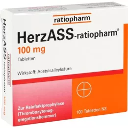 HERZASS-ratiopharm 100 mg tabletės, 100 vnt