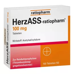 HERZASS-ratiopharm 100 mg tabletės, 100 vnt