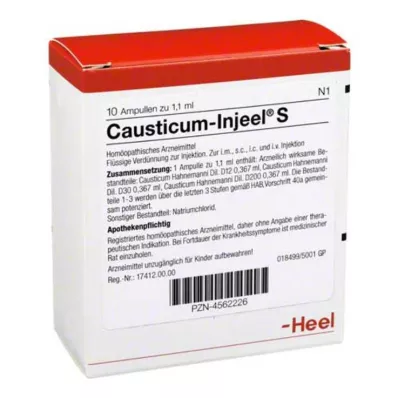 CAUSTICUM INJEEL S Ampulės, 10 vnt CAUSTICUM INJEEL S Ampulės, 10 vnt