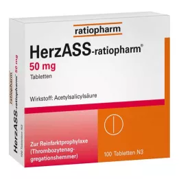 HERZASS-ratiopharm 50 mg tabletės, 100 vnt