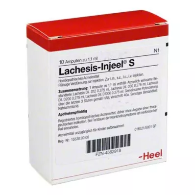Lachesis Injeel S ampulės, 10 vnt